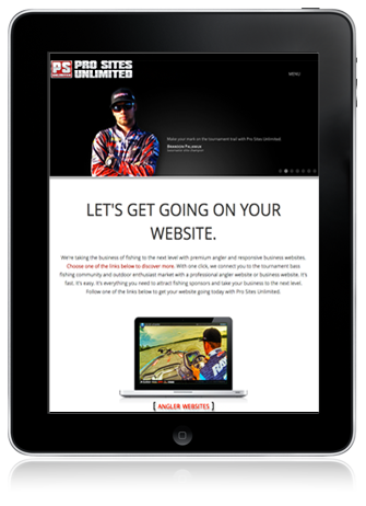 Pro Sites Unlimited responsive angler websites